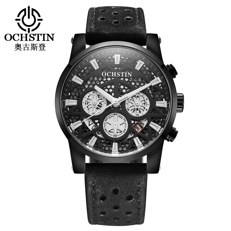 Мужские часы OCHSTIN 2017 модные спортивные мужские с хронографом Топ Бренд роскошные