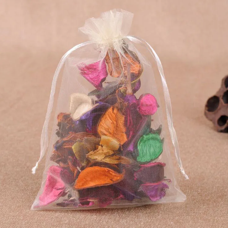 

100 шт./лот 25x35 см Большой размер большие сумки из органзы мешки на шнурке для свадебной вечеринки рождественские подарочные сумки упаковочны...