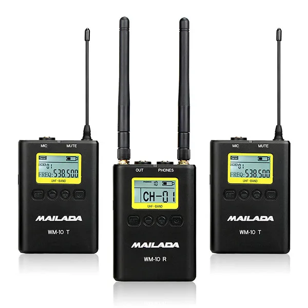 WM10 WM-9 WM8 UHF беспроводной микрофон системы канала петличный нагрудный микрофонный приемник передатчик для DSLR Canon sony рекордер