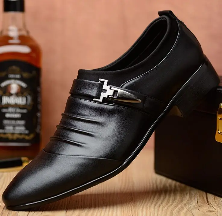 Туфли мужские кожаные мягкие повседневная обувь для вождения Мокасины модные