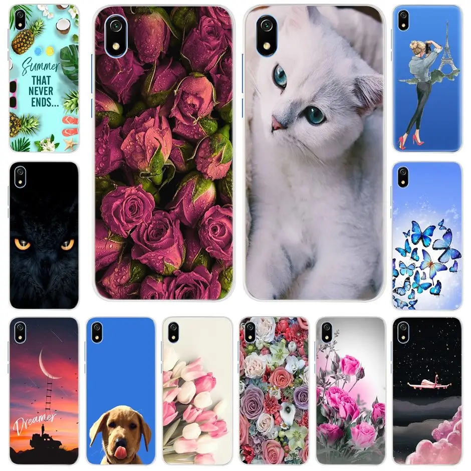 

Flower Case For Xiaomi Redmi 7A Case Redmi 7A 5.45" Phone Case Soft Silicone Cover Bumper On For Xiaomi Redmi 7A 7 A Cases tpu
