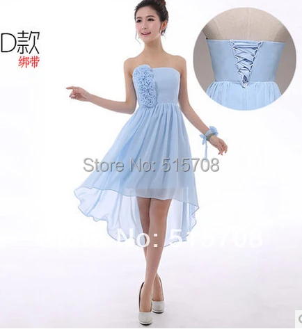 Новое 2015 платье без рукавов Короткое мини шифоновое с цветами праздничное