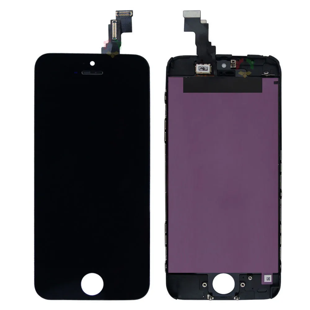 Черный для Apple iPhone 5C цифрователь полного сенсорного экрана Сенсор Стекло + панель