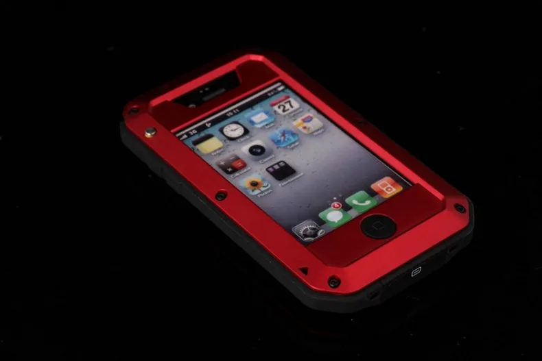 LIHNEL Премиум Защита для iPhone 4 4S Экстремальный чехол для переноски противоударный водонепроницаемый военный Тяжелый жесткий чехол для телефона задняя крышка