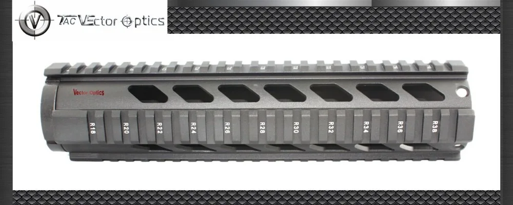Векторная оптика тактическая t серия 10 дюймов Бесплатная поплавок Handguard Quad Rail Mount