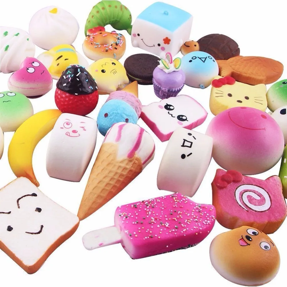 Оптовая продажа 10/20/30 шт/уп Squeeze мягкий медленно поднимающийся игрушки средний