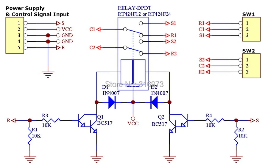 Модуль реле мощности DPDT 8 Amp 24 В постоянного тока RT424F24|tyco power module|latching relay modulebistable