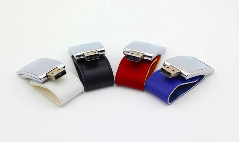 Горячая Распродажа настоящий USB флеш-накопитель емкость натуральная кожа флешка
