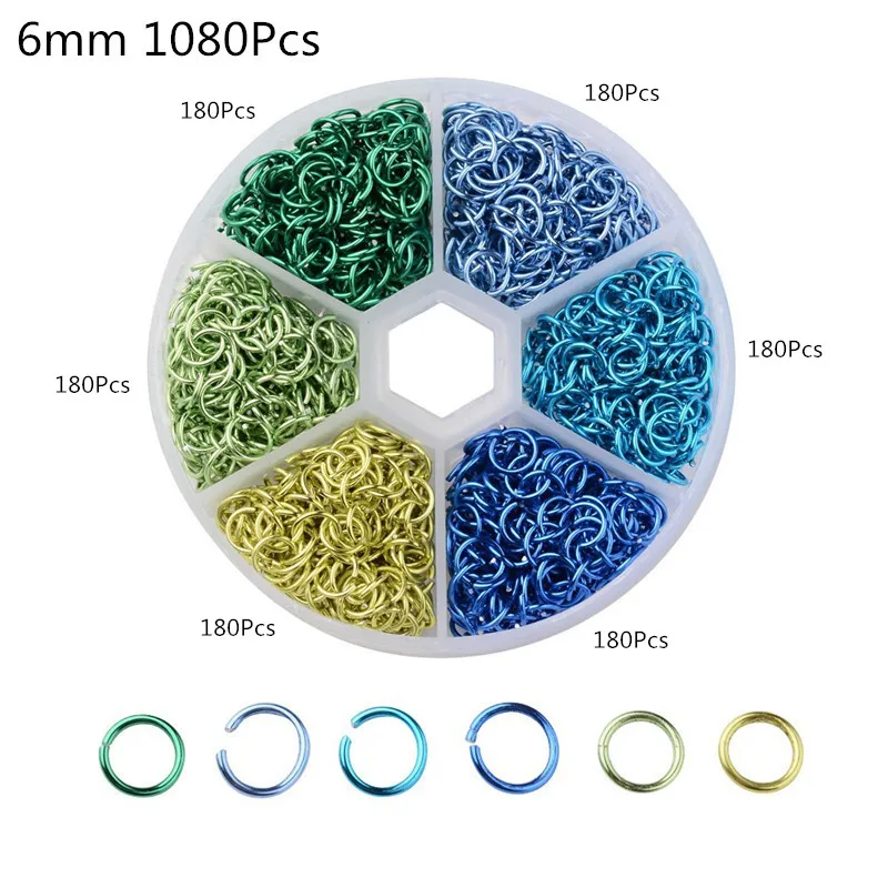 6mm 1080pcs 3 1080/1600/3000 шт. на возраст от 4 до 10 лет мм Разделение с кольцом, металлические пряжки для одежды аксессуары DIY ювелирных изделий Изготовление разъем соединительные кольца петли - Цвет: 6mm 1080pcs 3