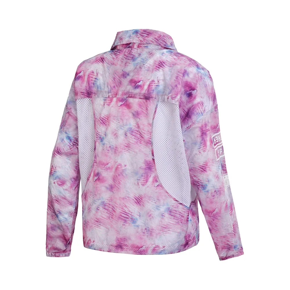 Женская спортивная куртка Li Ning свободная дышащая ветровка с водонепроницаемой