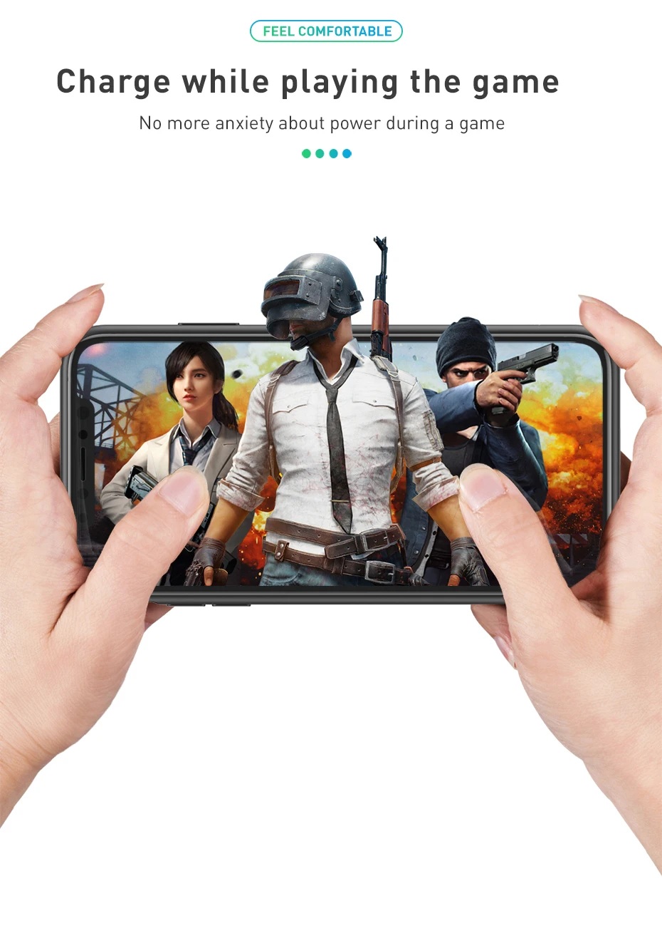 Baseus, 3300 мА/ч, чехол, зарядное устройство для телефона iPhone X/XS, XR, XS Max, чехол для аккумулятора, чехол для зарядного устройства, чехол для мобильного телефона