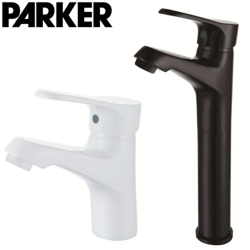 

copper black white color single hole basin faucet paint high-end bathroom faucet does not fade
