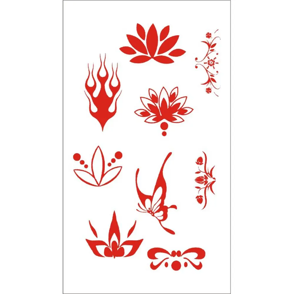 Временные татуировки наклейки для бровей 2 шт. старинные костюмы водостойкая