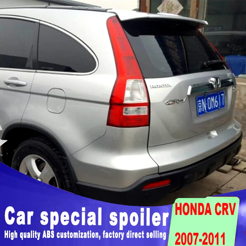 Топ конфигурации для honda CRV 2007 до 2011 спойлер воздушного ускорения Высокое качество ABS черный белый праймер цвет спойлеры