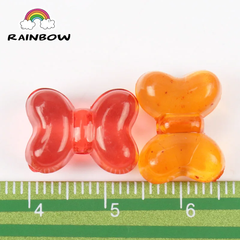 Mixed Cartoon Cute Bowknot Acrylic Charms Beads For Decoration Handmade Jewelry Accessory DIY 12x15mm 50PCs | Украшения и