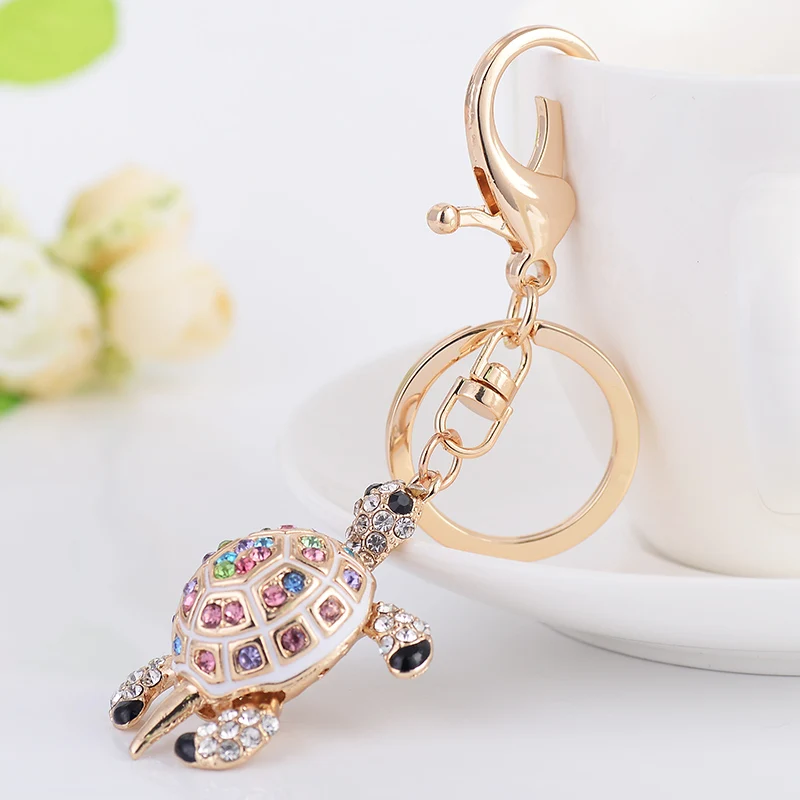 

Fashion Turtle Key Chain Ring Pendant Zinc Alloy Keychain keyring for Women Bag Key Holder Accessory CH3510