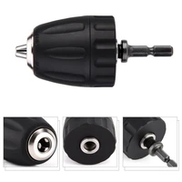 38 24unf 0 8 10mm hex shank keyless drill bit chuck clip w 14 hex shank rod adapter screwdriver bit conversion tool