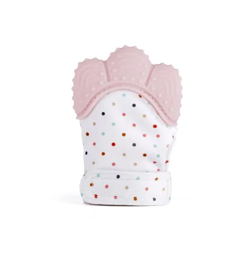 Quartz pink Детские Силиконовые варежки, Детские Соска, молярные перчатки, Прорезывание Зубов, жевательный Прорезыватель для кормления, детские перчатки, царапины для новорожденных - Цвет: Quartz pink