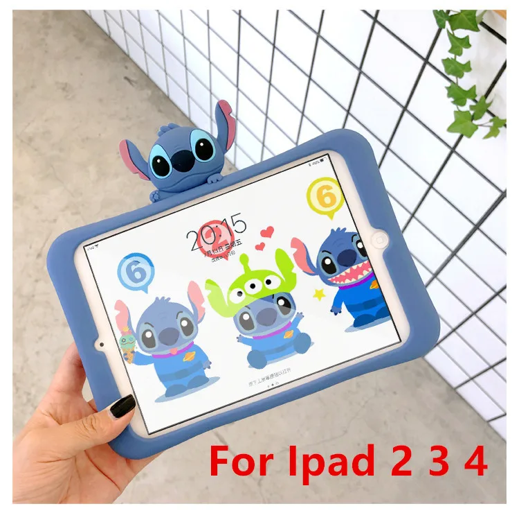 Силикагель чехол стежка кронштейн для планшета чехол для Ipad 2, 3, 4 air 1 2 Ipad mini 1 2 3 4 для нового Ipad pro 9,7 A1893 - Цвет: For iPad 2 3 4
