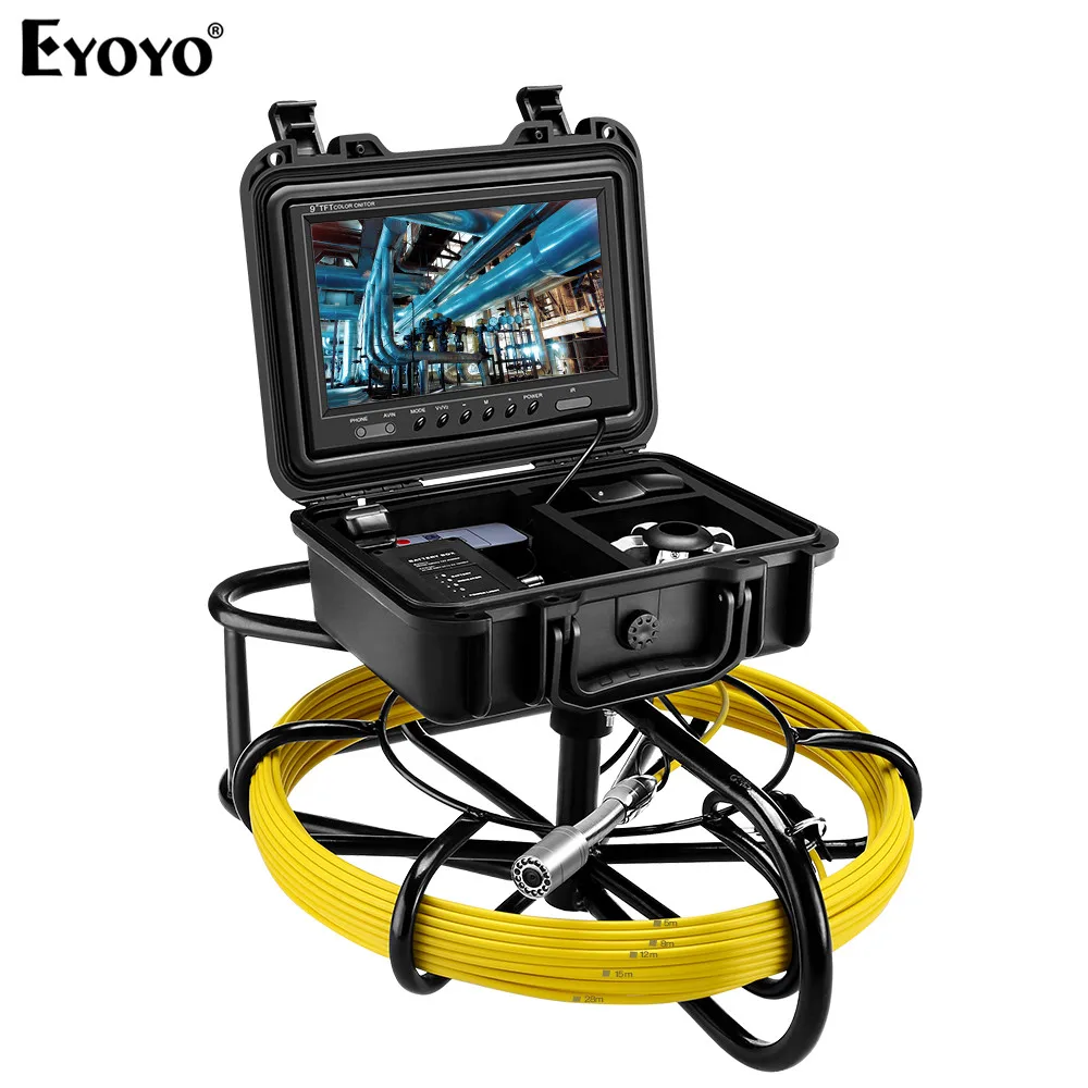 Eyoyo 9600A 9 &quot1200TVL 20 м трубопровод эндоскоп Инспекционная камера Подводная