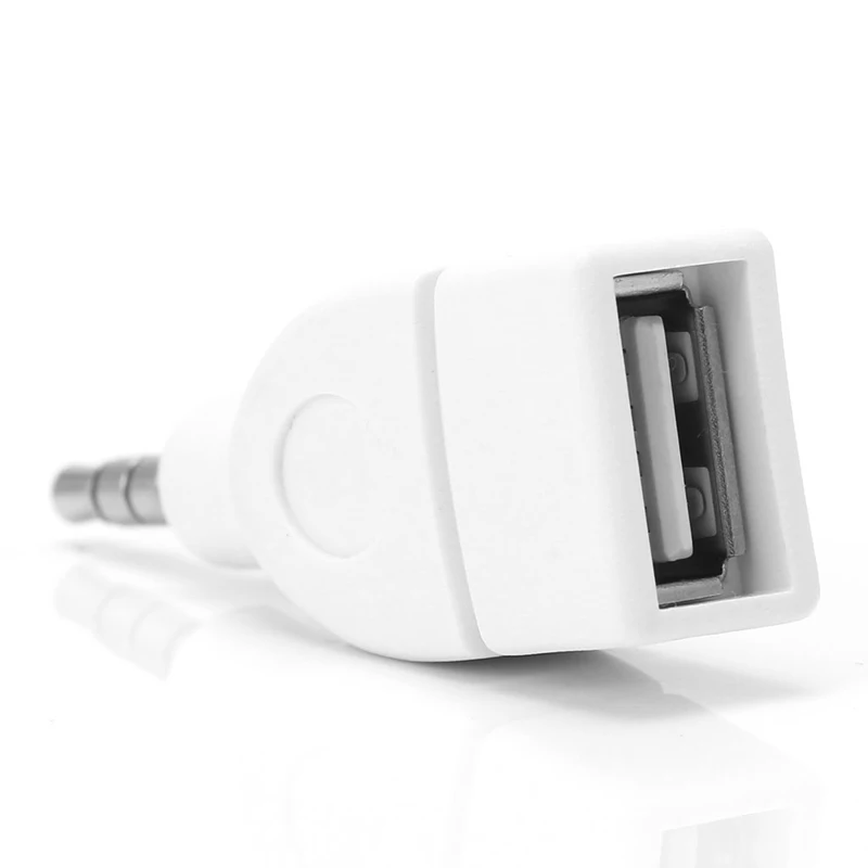 Универсальный мини 3 5 мм штекер Aux аудио разъем к USB 2 0 гнездовой конвертер