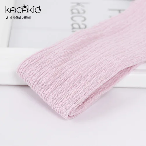 Розовый KACAKID/Официальный магазин; От 0 до 2 лет Детские колготки унисекс; милые однотонные колготки для мальчиков и девочек; удобные колготки с открытой промежностью; K182 - Цвет: Розовый