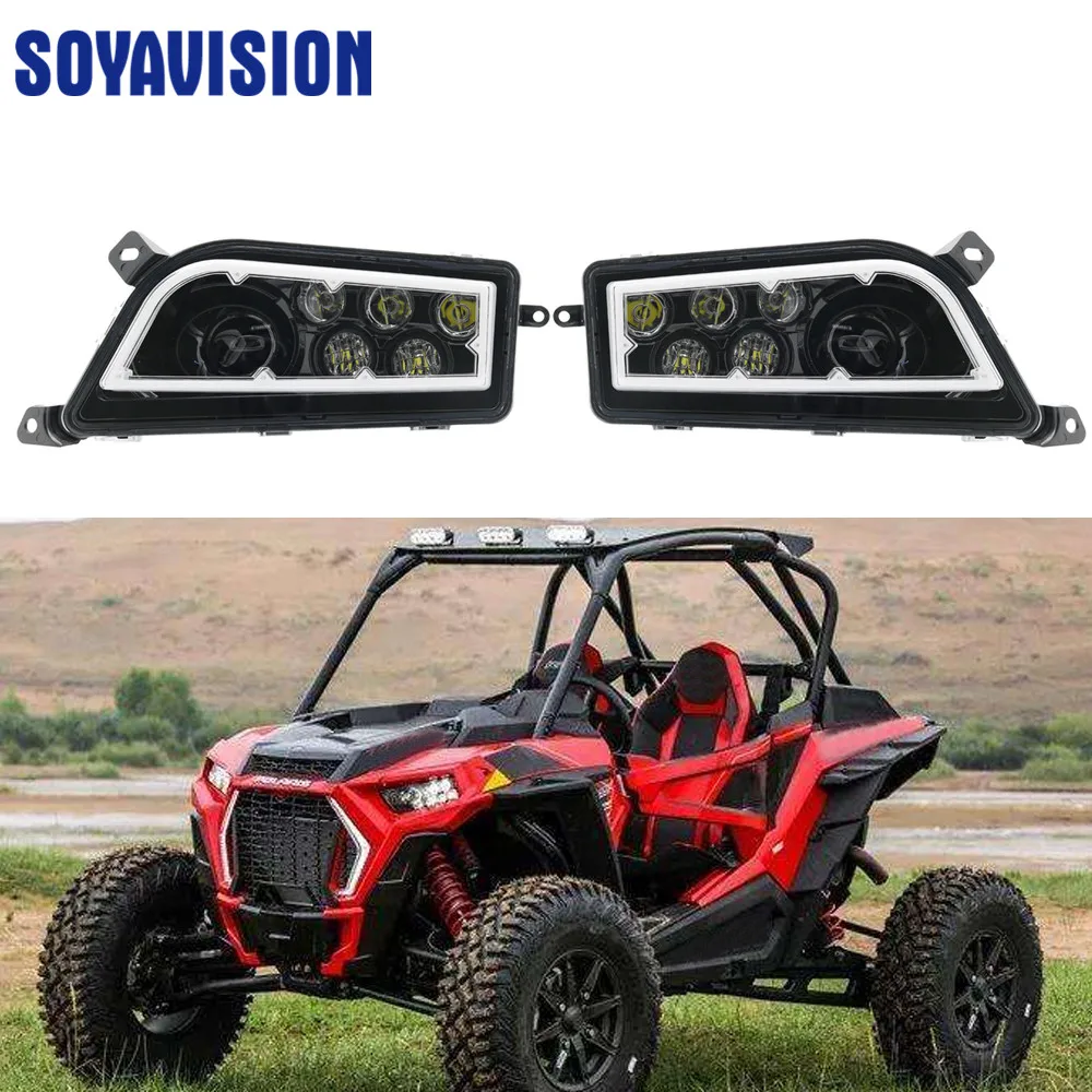 Черный Polaris RZR 1000 светодиодный фонарь Halo 2015 2016 для 900 комплект фар 2014 XP TURBO Lamp|Фара