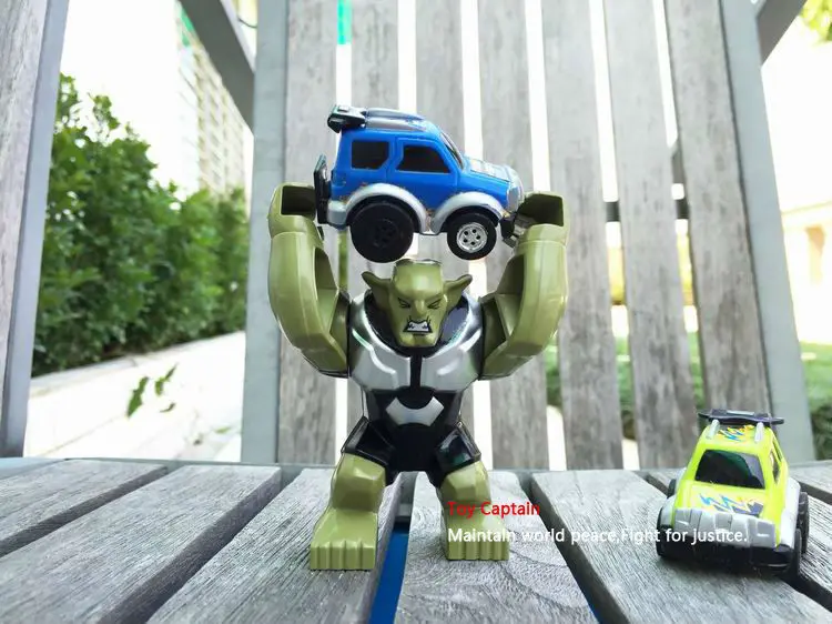 Decool Супер Герои Мстители черный зеленый Биг Гоблин миньфиг Халк Сборка DIY модель