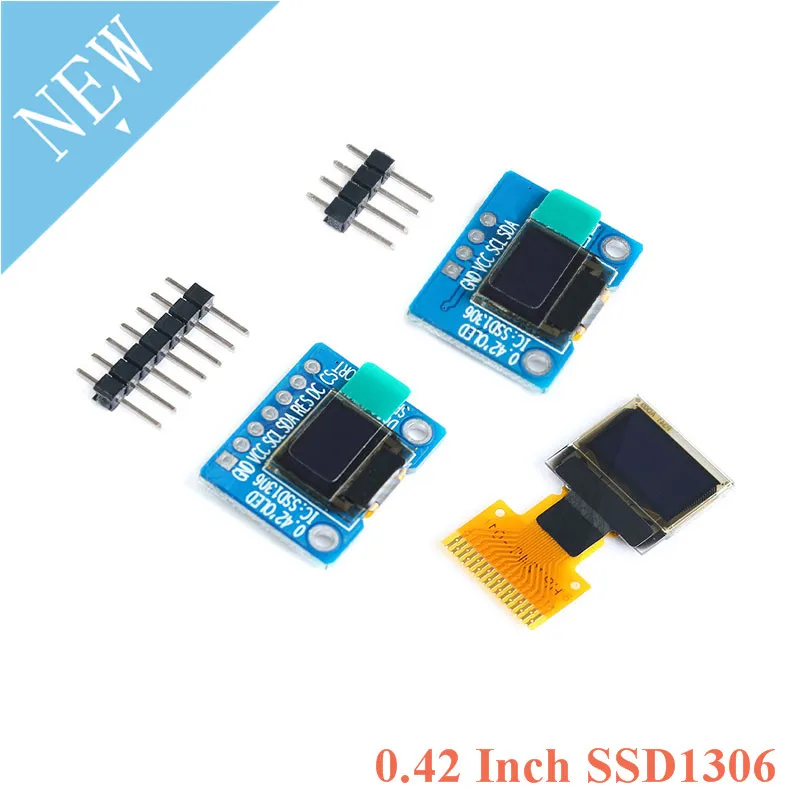 OLED дисплей SSD1306 0 42 дюйма ЖК модуль с белым интерфейсом IIC/SPI дисплея 72*40