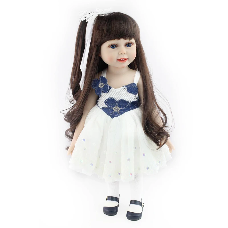 NPK 18 дюймов Кукла ручной работы Reborn Baby Dolls полностью силиконовая Реалистичная кукла принцессы реалистичный резиновый игрушка для детей подарок на день рождения