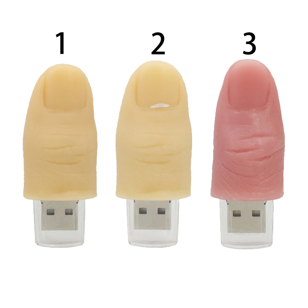 Флеш накопитель с мультяшным пальцем USB флеш 8 ГБ 16 32 64 128 256 2.0 Flash Memory Stick Thumb Cle Memoria