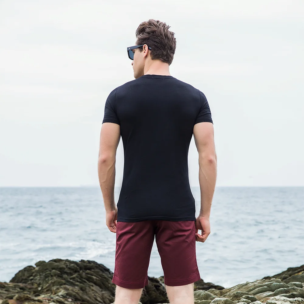 Топ Бренд Мужская футболка 100% хлопок дышащий принт мужская с коротким рукавом