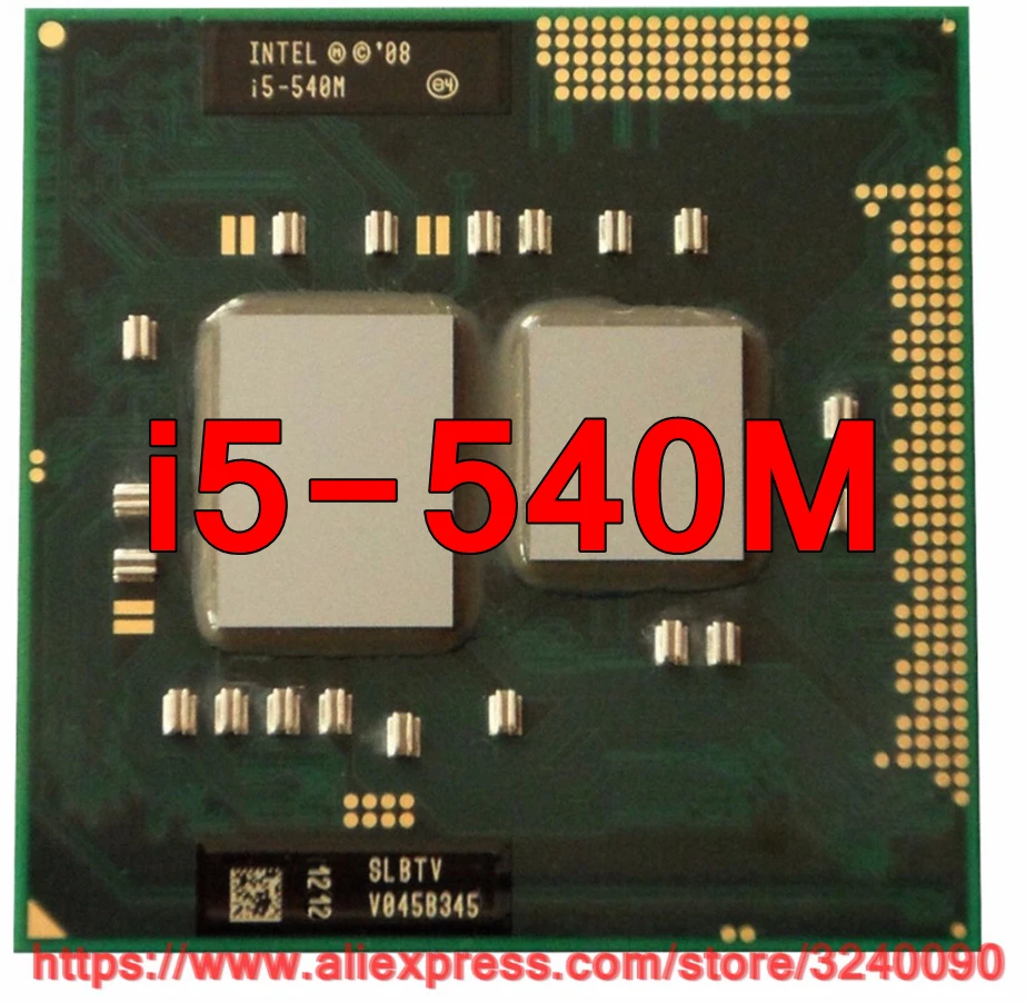 Оригинальный двухъядерный процессор lntel Core i5 540M 2 53 ГГц для ноутбука PGA988