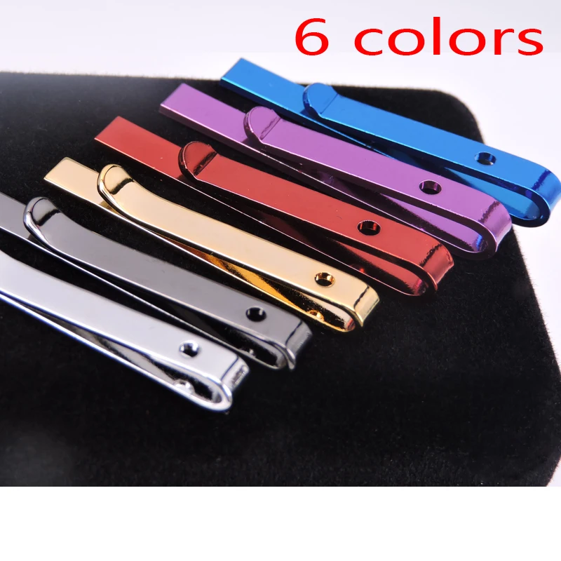 Новые дизайнерские 6 видов цветов Хит Официальный галстук зажим для галстука