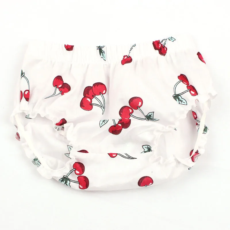 Ruffle Cherry Cotton Baby Bloomers Newborn Summer Shorts Boys Girls Diaper Cover Toddler Clothes Panties | Детская одежда и обувь