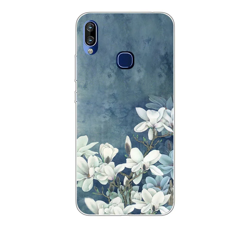 Infinix Hot 7X624 чехол силиконовая Драгоценная Цветочная живопись мягкая TPU задняя