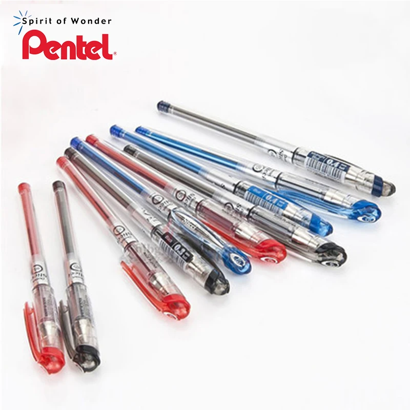Pentel BG204 Япония 3 штуки Премиум быстросохнущая гелевая ручка 0,4 мм Жидкостная чернильная ручка для письма с точным прочным наконечником