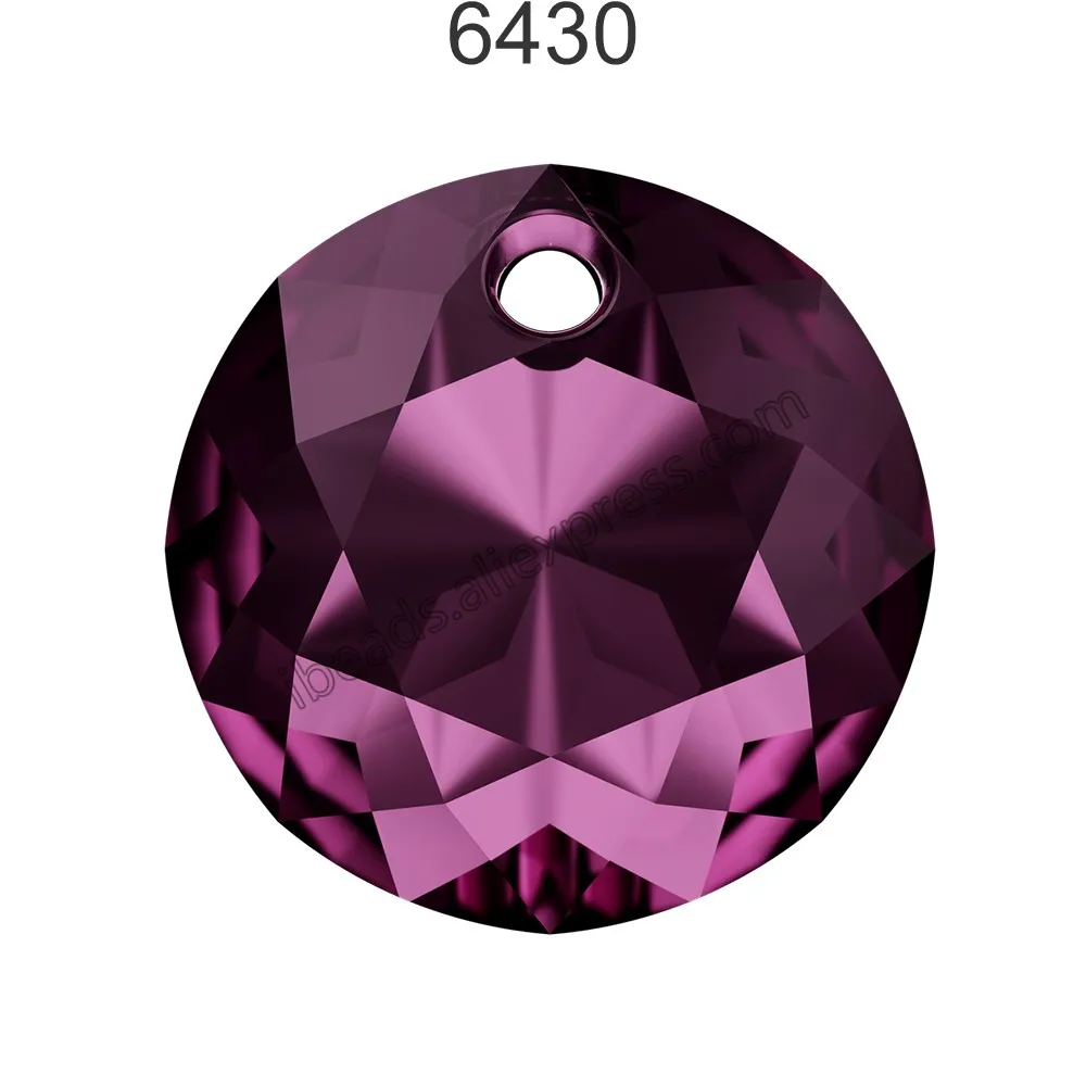 Amethyst 204 Новая(1 шт) с украшением в виде кристаллов от Swarovski 6430 классического кроя кулон сделано в Австрии свободные бусины для бижутерии, материал для рукоделия - Цвет: Amethyst 204