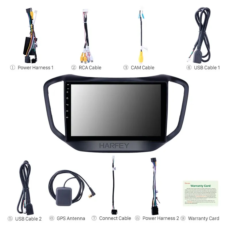 Harfey 10,1 дюймов HD сенсорный экран Android 8,1 gps Navi Автомагнитола для Chery Tiggo 5- wifi Поддержка Carplay резервная камера