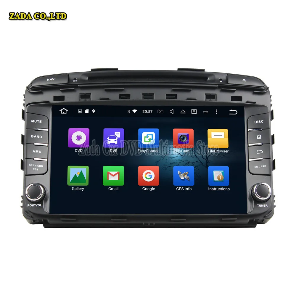 NAVITOPIA 9inch 4GB+64GB 8 Core Car GPS navigation For KIA SORENTO 2015 with Mirror Link/Bluetooth/wifi Radio Head Unit | Автомобили и