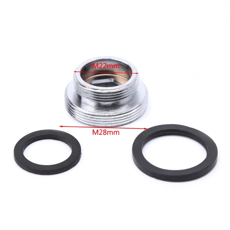 28mm to 22mm Твердый металлический адаптер наружная резьба водосберегающий кухонный аэратор для крана-смесителя разъем - Цвет: 28mm to 22mm