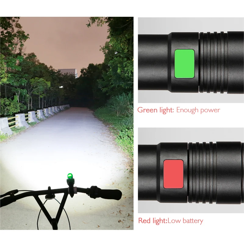 YAGE WidGT тактический фонарик алюминиевый Zoomable CREE Q5 светодиодный светильник фонарь светильник для 18650 перезаряжаемый аккумулятор USB 5 режимов