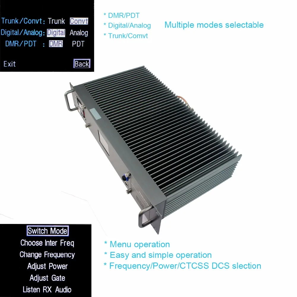 Retevis RT 9550 цифровой/аналоговый ретранслятор RX/TX Дуплексное Устройство 55 Вт UHF TDMA