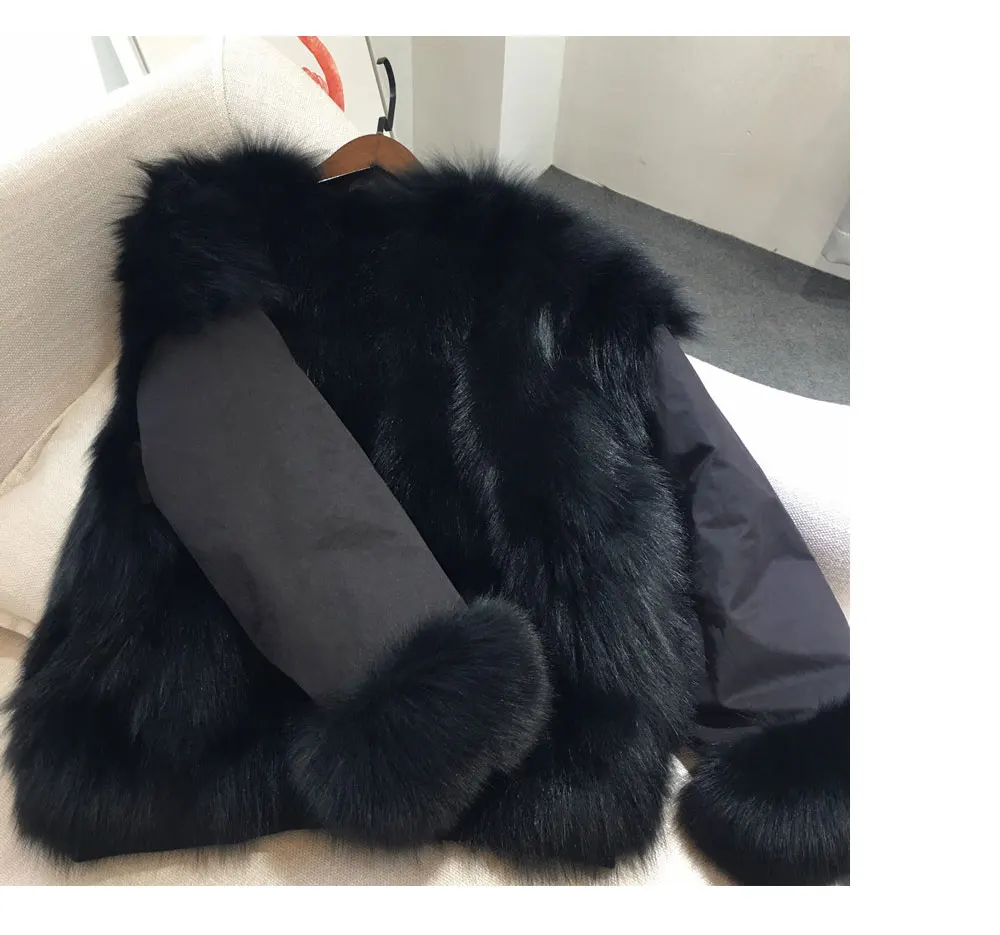 Arlenesain custom grey fox fur coat 550 |