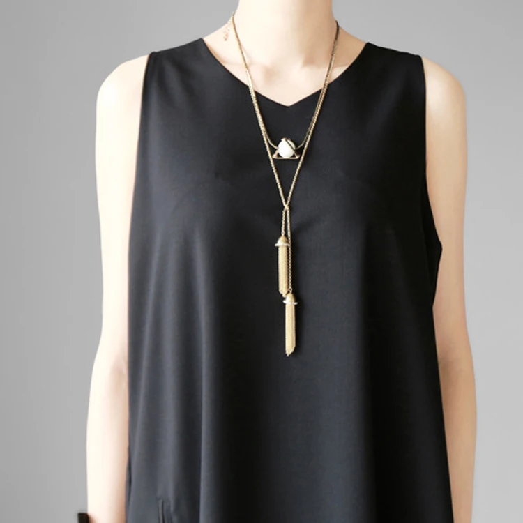 Женский Асимметричный жилет VGH свободный длинный черный с открытыми плечами