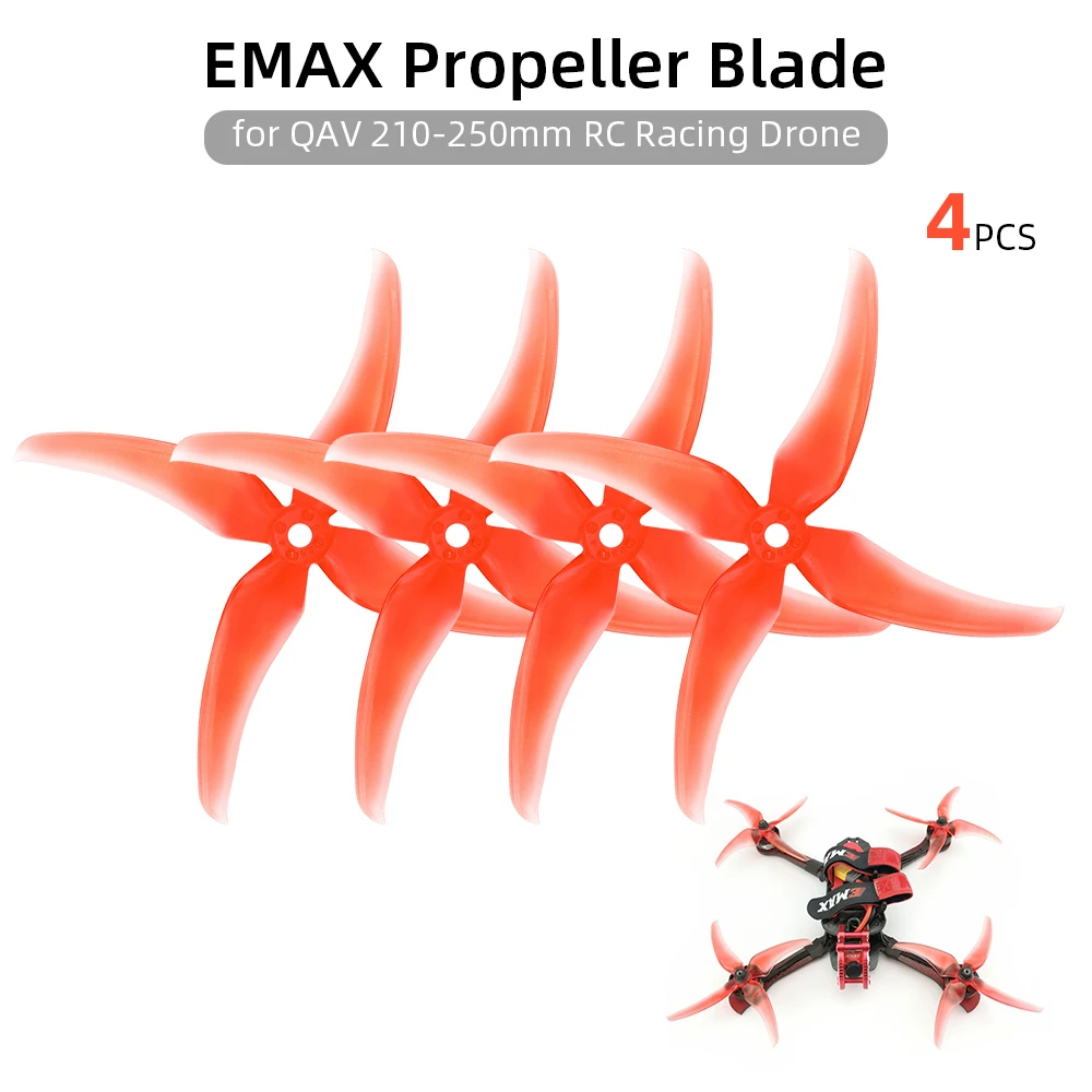 4 шт. EMAX Φ Blade 5028 RC Prop для QAV 210 250 мм Racing Drone|Детали и аксессуары| |