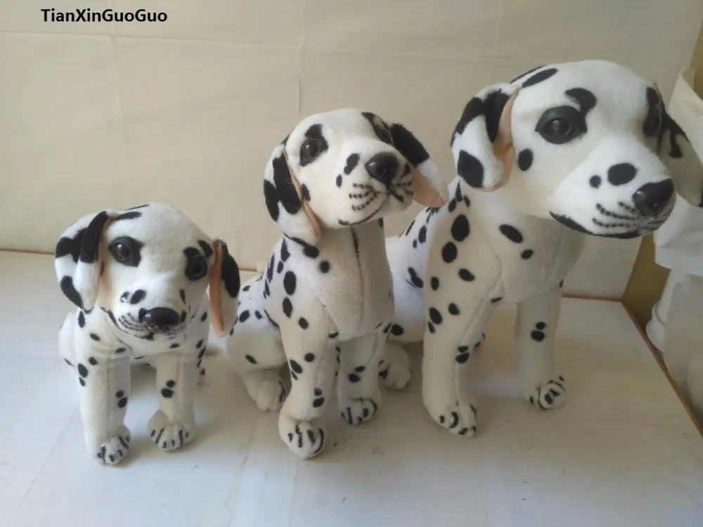 

cartoon squatting dalmatian dog plush toy soft doll birthday gift b1960