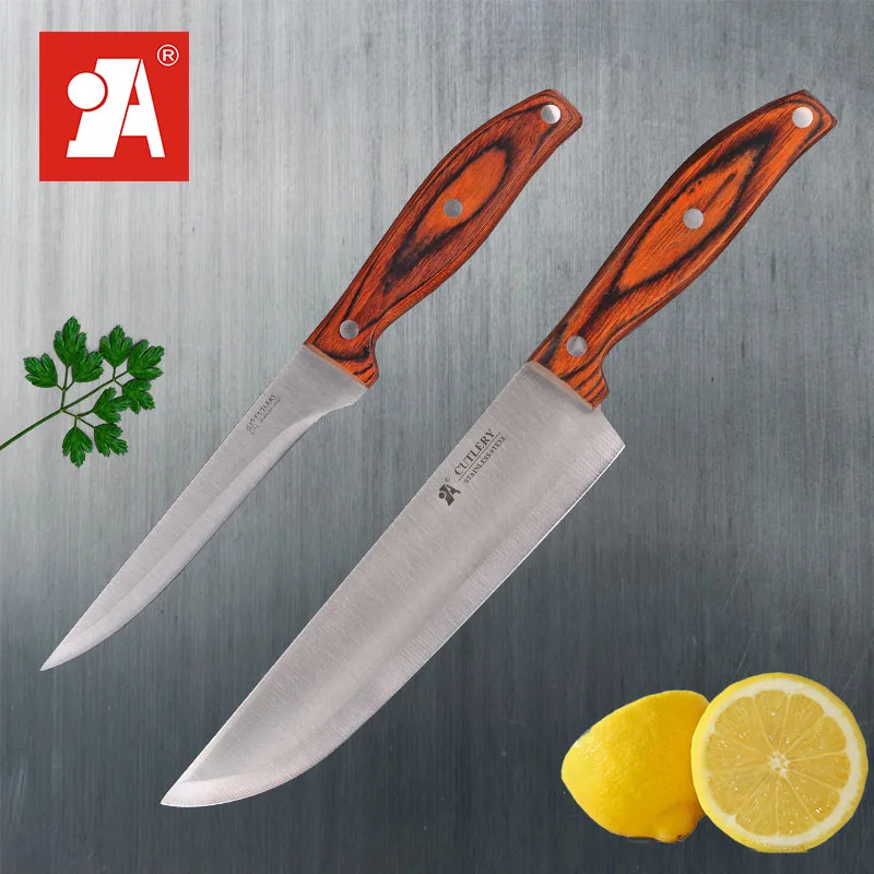 Фирменные кухонные ножи, нож шеф-повара с цветной деревянной ручкой, кухонный нож из нержавеющей стали, нож для нарезки овощей и мяса, инструменты для резки - Color: Boning Chef Knife