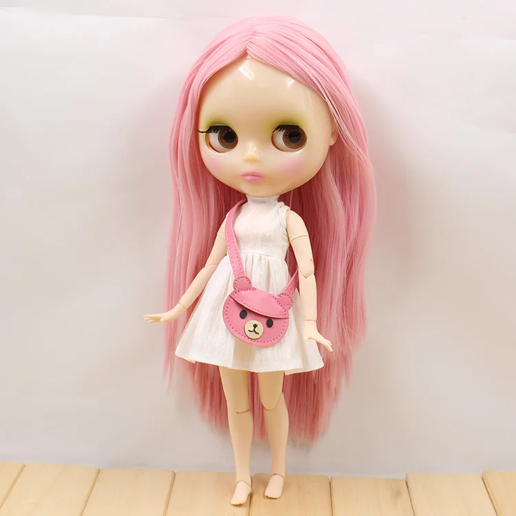 Бесцветная кукла с розовыми и фиолетовыми волосами|doll hair color|doll customhair waver |