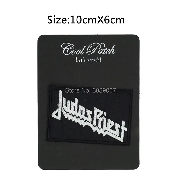 3," Иуда жрец тяжелый рок классический NWOBHM тяжелый металл Вышитые Железо на нашивка аппликации Рок Панк значок